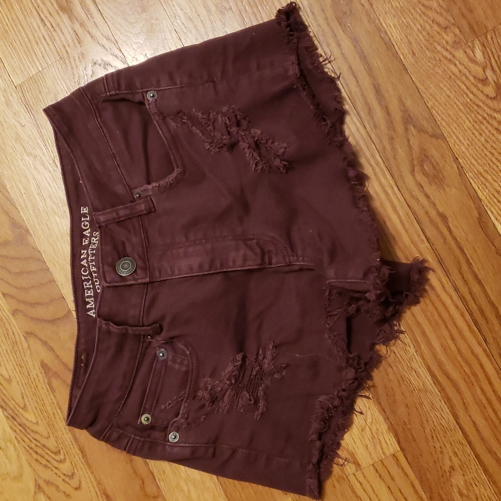 American Eagle Outfitters short shorts, size 4 distressed
